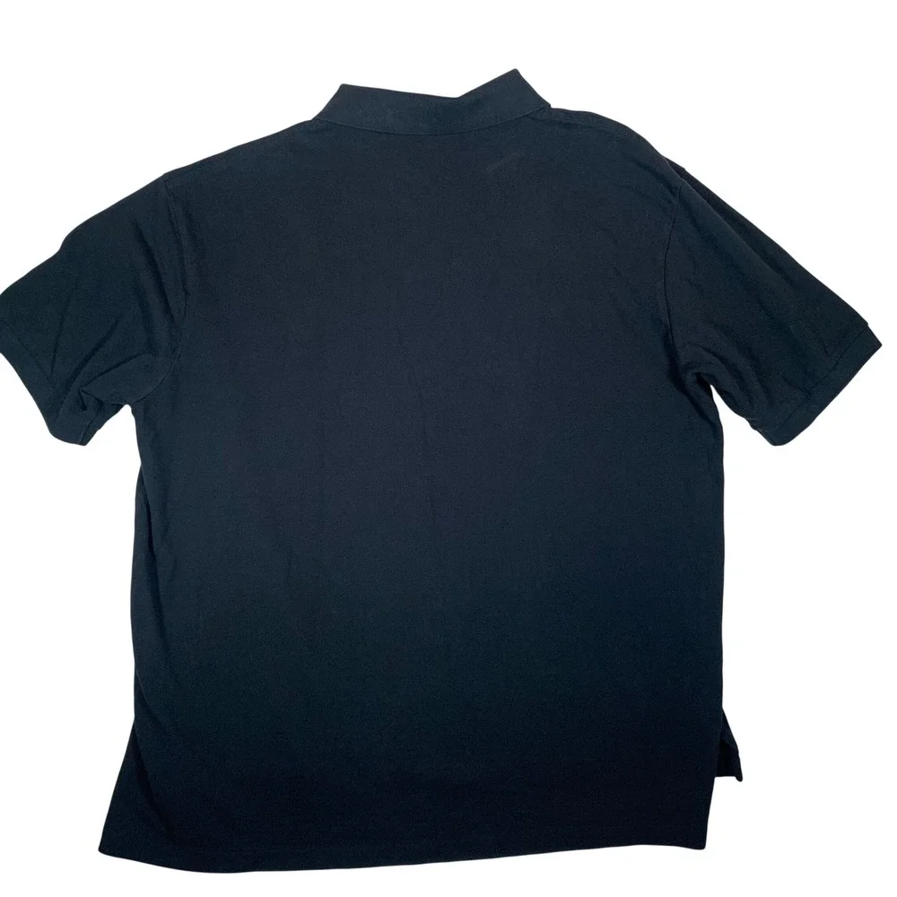 Polo Ralph Lauren Polo Shirt Mens 2XB Black Excellent Short Sleeve Mesh